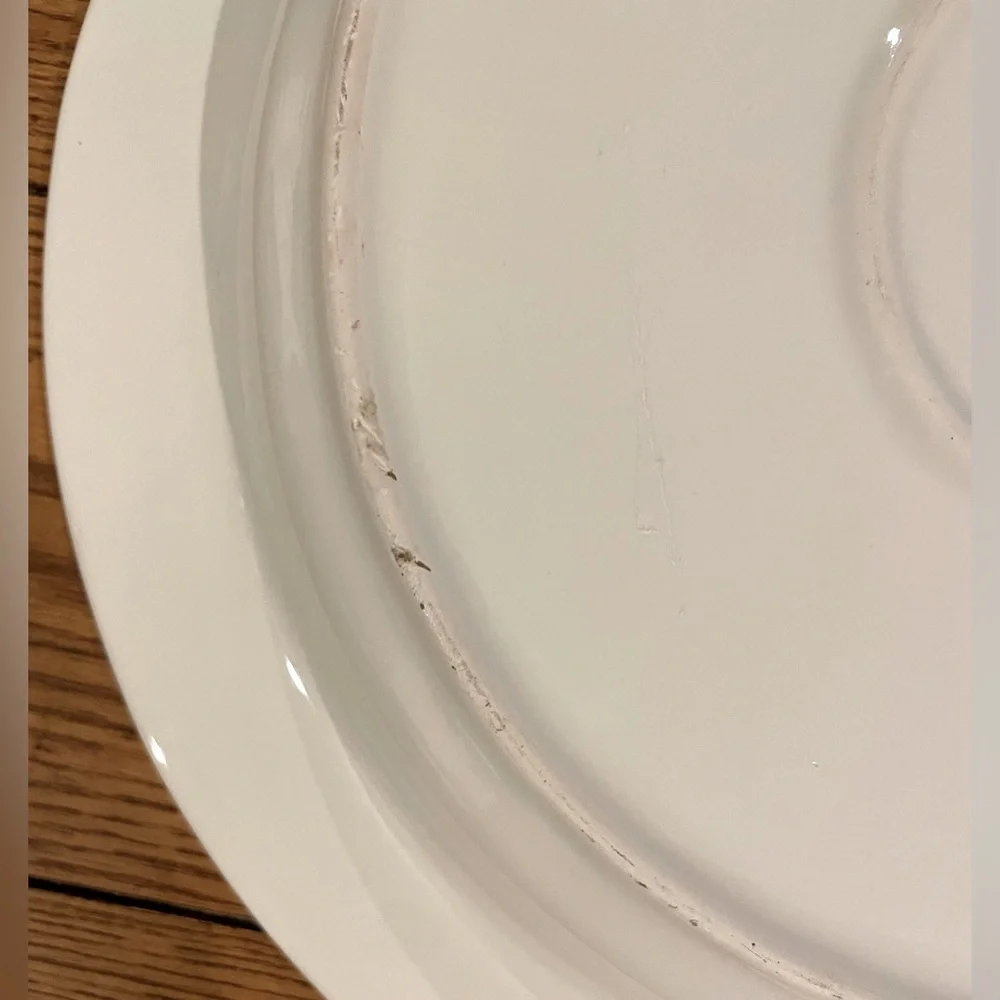 EUC Nora Fleming Retired White Swiss Dot 14.5 inch serving platter - Picture 5 of 6